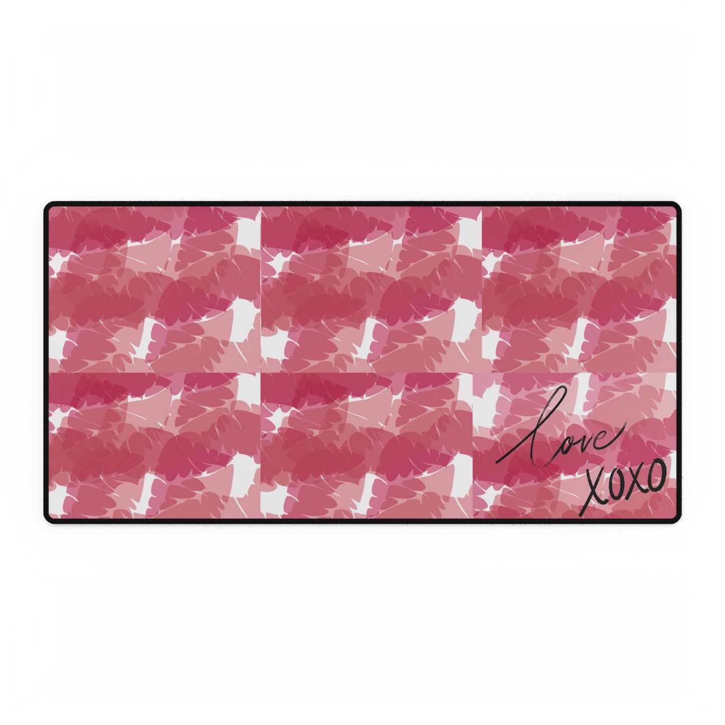 kisses desk pad, Office Desk Accessories, Cute Work Supplies, Mouse Pad, Coaster, Desk Organizer, Home Office Decor